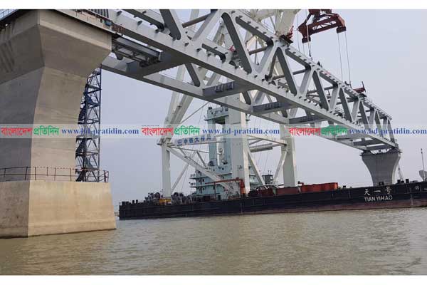 পদ্মা সেতুর ১৪তম স্প্যান বসছে আজ