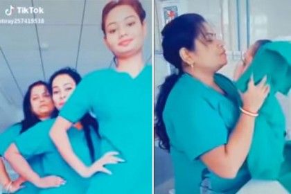 নবজাতককে নিয়ে হাসপাতালে টিকটকে নাচ নার্সদের, অতঃপর...