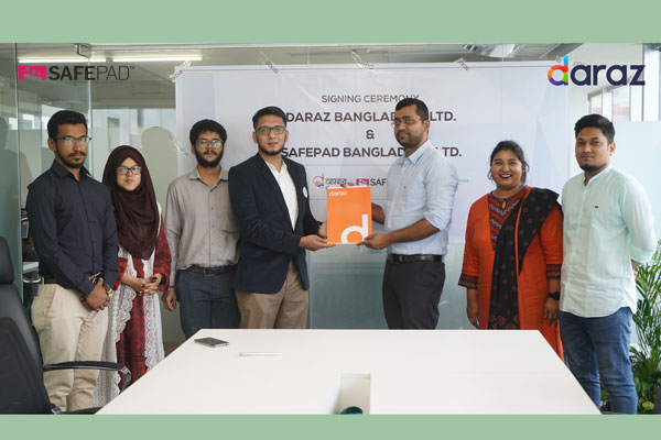 সেইফপ্যাড বাংলাদেশের সঙ্গে চুক্তিবদ্ধ হলো দারাজ
