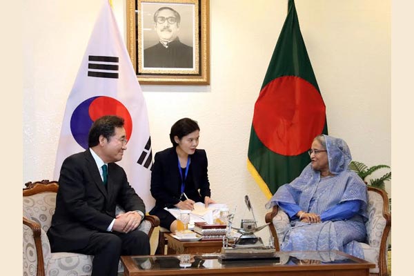 রোহিঙ্গা সংকট নিরসনে সিউলের সহায়তা কামনা প্রধানমন্ত্রীর