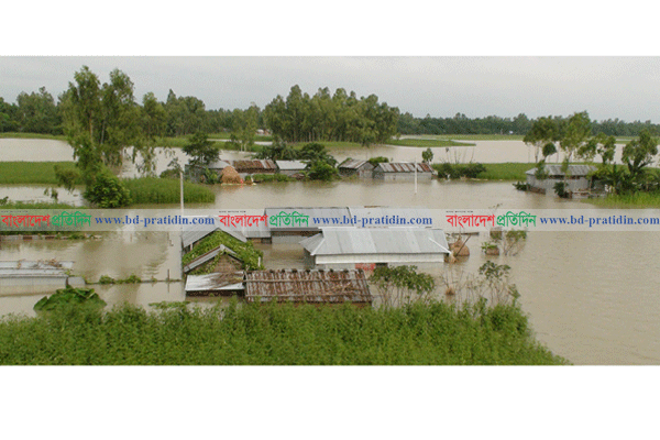 জামালপুরে পানি বৃদ্ধির রেকর্ড, পানিবন্দি ৩ লাখ 