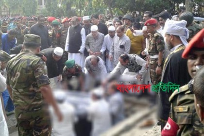 পল্লী নিবাসে চিরনিদ্রায় শায়িত এরশাদ