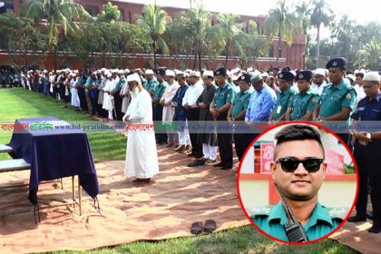 বরিশালে সার্জেন্ট কিবরিয়ার দ্বিতীয় জানাজা সম্পন্ন, মরদেহ যাচ্ছে গ্রামে