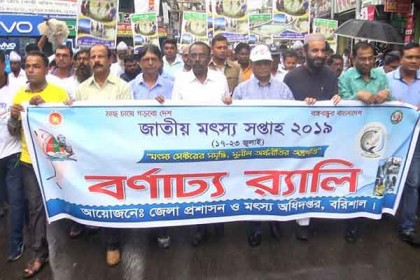 জাতীয় মৎস্য সপ্তাহ উপলক্ষে বরিশালে র‌্যালি 