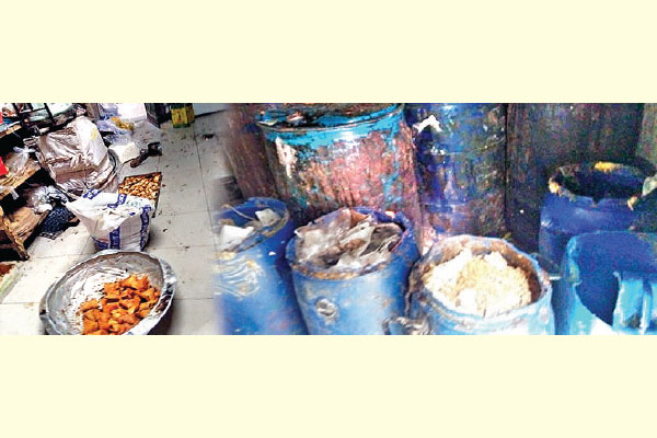 অস্বাস্থ্যকর পরিবেশে বেকারির খাবার