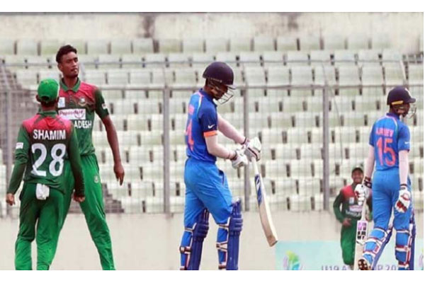 টাইগার যুবাদের ২৪৫ রানের টার্গেট দিল ভারত