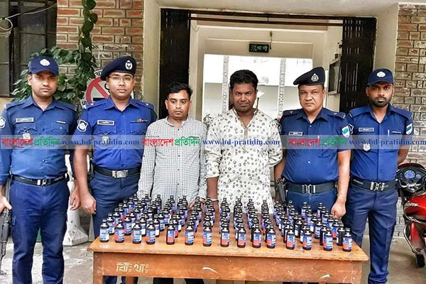 ঝিনাইদহে ফেনসিডিলসহ আটক ২