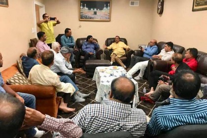 খালেদা জিয়ার উপদেষ্টা সালামের সাথে ক্যালিফোর্নিয়া বিএনপি’র মতবিনিময়