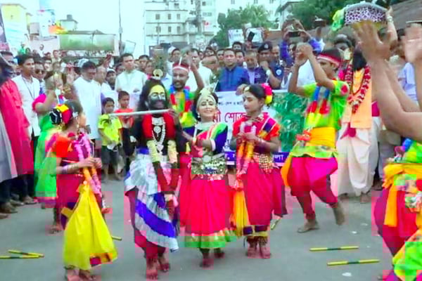 লক্ষ্মীপুরে জন্মাষ্টমী উপলক্ষে বর্ণাঢ্য শোভাযাত্রা