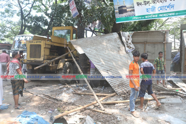টাঙ্গাইলে অবৈধ স্থাপনা উচ্ছেদে অভিযান
