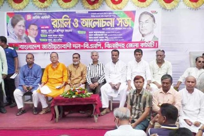 ঝিনাইদহে দু’গ্রুপে বিভক্ত হয়ে বিএনপির প্রতিষ্ঠাবার্ষিকী পালন