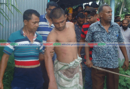 মাদকের টাকা না পেয়ে মায়ের শরীরে আগুন, ছেলে আটক