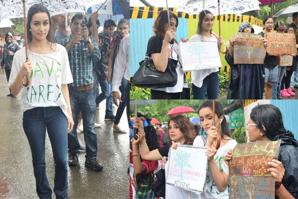 বন রক্ষার দাবিতে রাস্তায় বলিউড তারকারা
