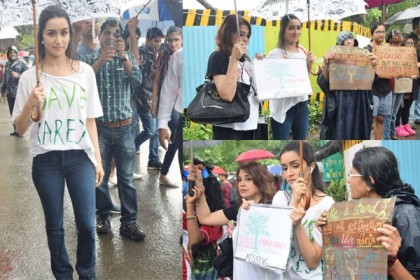 বন রক্ষার দাবিতে রাস্তায় বলিউড তারকারা