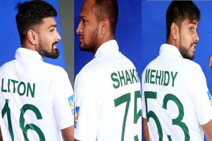 নাম-নম্বর লেখা জার্সি পড়ে মাঠে নামবে টাইগাররা