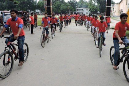 মাগুরায় মাদকবিরোধী বাইসাইকেল র‌্যালি ও সমাবেশ