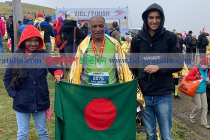 সুইজারল্যান্ডে দেশের পতাকা উড়ালেন দৌড়বিদ শিব শংকর! 