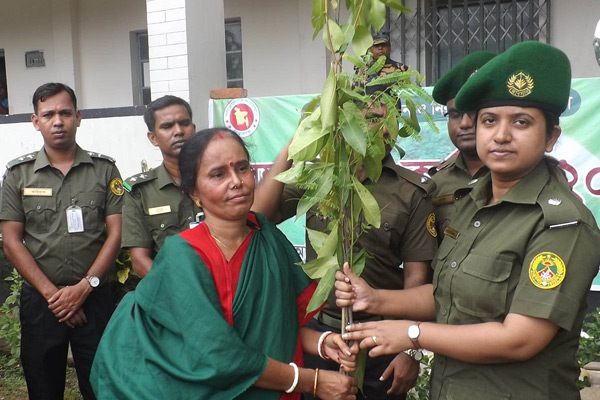 হবিগঞ্জ জেলা আনসার ভিডিপির বৃক্ষরোপণ