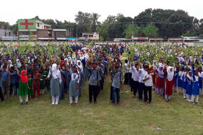 রাজশাহীতে শিক্ষার্থীদের টিফিনের টাকায় বৃক্ষরোপণ
