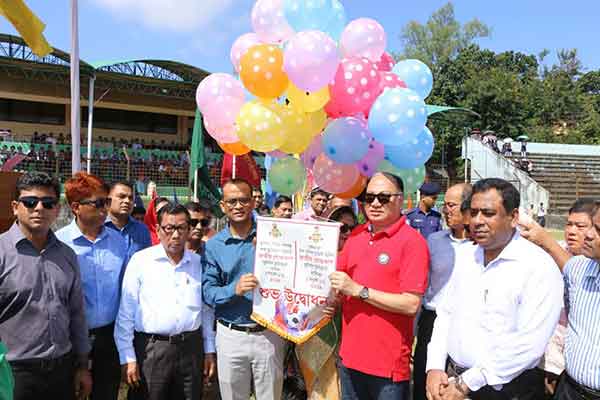 রাঙামাটিতে উৎসবমুখর বঙ্গমাতা গোল্ডকাপ ফুটবল টুর্নামেন্ট