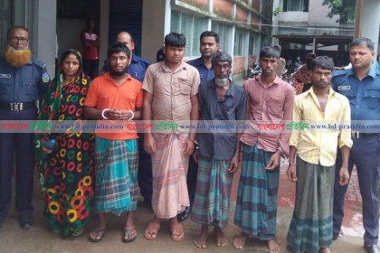 ফুলপুরে নারীসহ ছয় আসামি গ্রেফতার 