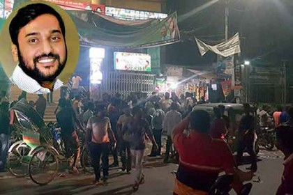 মধ্যরাতে সহস্রাধিক নেতাকর্মী নিয়ে যুবলীগ অফিসে সম্রাট