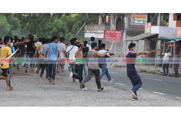 ধাওয়া খেয়ে ক্যাম্পাস থেকে পালালো ইবি ছাত্রলীগ সম্পাদক 
