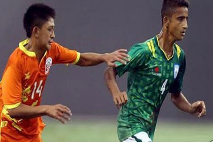 ভুটানকে ৩-০ গোলে হারাল বাংলাদেশ