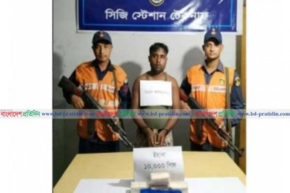 টেকনাফে ইয়াবাসহ চিহ্নিত মাদক ব্যবসায়ী আটক
