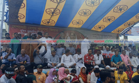 খালেদা জিয়ার মুক্তি দাবিতে ময়মনসিংহে বিভাগীয় সমাবেশ শুরু