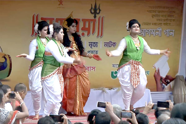 বরিশালে শারদীয় দুর্গোৎসবের মহালয়া অনুষ্ঠিত