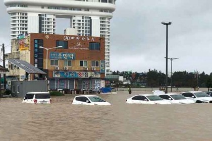 দক্ষিণ কোরিয়ায় টাইফুনে ৯ জনের প্রাণহানি