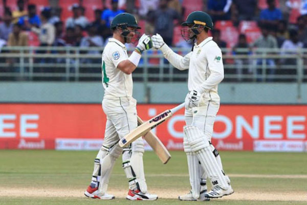 এলগার-ডি'ককের জোড়া শতরানে পাল্টা লড়াই দক্ষিণ আফ্রিকার