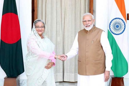 হাসিনা-মোদী বৈঠক: সমঝোতা স্মারক সই, প্রকল্প উদ্বোধন