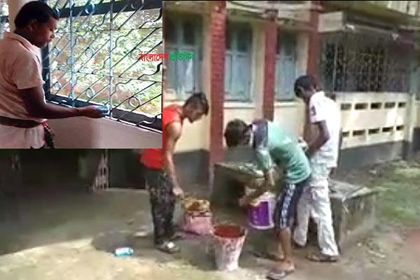 তড়িঘড়ি করে নিজেই ঠিকাদার সেজে কাজ শুরু করলেন নিবার্হী প্রকৌশলী!
