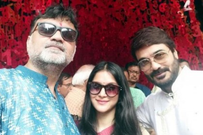 গুঞ্জন বাড়িয়ে এবার সৃজিতের সঙ্গে পূজামণ্ডপে মিথিলা!