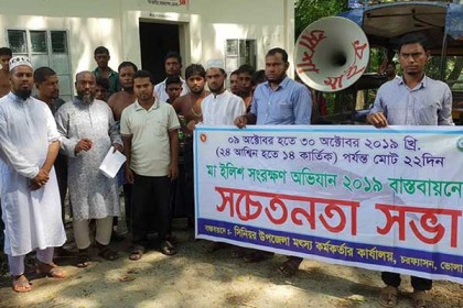 বুধবার থেকে ইলিশ সংরক্ষণ অভিযান শুরু