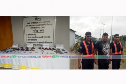 চাঁপাইনবাবগঞ্জে গুলি ও ১৩টি আগ্নেয়াস্ত্রসহ আটক ১