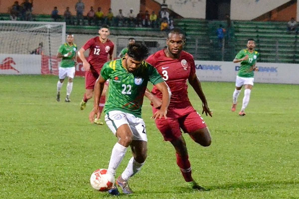কাতারের কাছে ২-০ গোলে হারল বাংলাদেশ