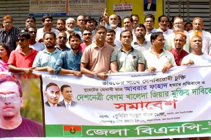 আবরার হত্যার বিচারের দাবিতে টাঙ্গাইল বিএনপির সমাবেশ