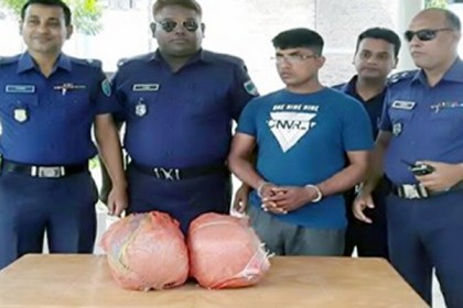 কুষ্টিয়ায় আট কেজি গাঁজাসহ গ্রেফতার ১