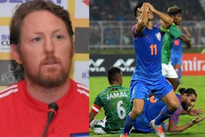 ম্যাচ শেষে ভারতের ফুটবলারদের খোঁচা দিলেন কি বাংলাদেশের কোচ?