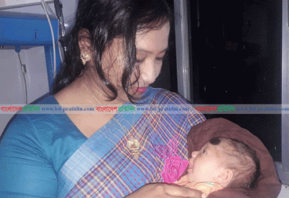 ১ মাসের শিশুকে ফেলে পালিয়ে গেলেন মা