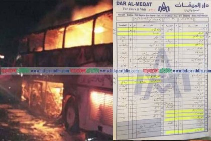 মদিনায় দুর্ঘটনাকবলিত সেই বাসে নয় বাংলাদেশিও ছিলেন