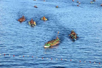 রাঙামাটিতে উৎসবমুখর পরিবেশে শেখ রাসেল স্মৃতি নৌকা বাইচ