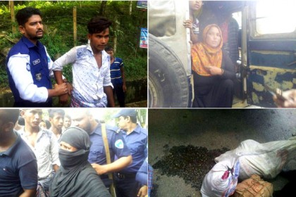 লামায় চোলাই মদসহ তিন মাদক ব্যবসায়ী গ্রেফতার