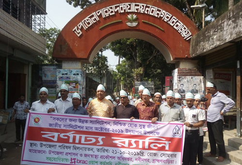নবীনগরে জাতীয় স্যানিটেশন মাস পালিত