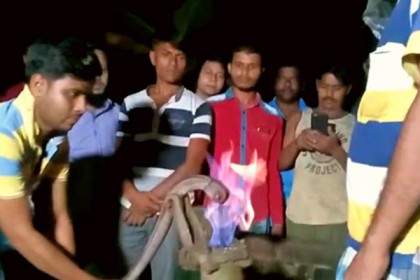 টিউবওয়েলে দেশলাই ধরলেই জ্বলছে আগুন!