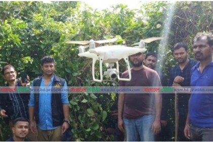 রোহিঙ্গা শিবিরের নিকটবর্তী পাহাড়ে র‍্যাবের ড্রোন অভিযান