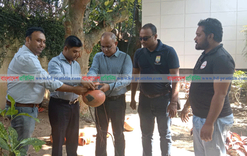 ভালুকায় ফ্যাক্টরিতে পাখির নিরাপদ আবাসন স্থাপন